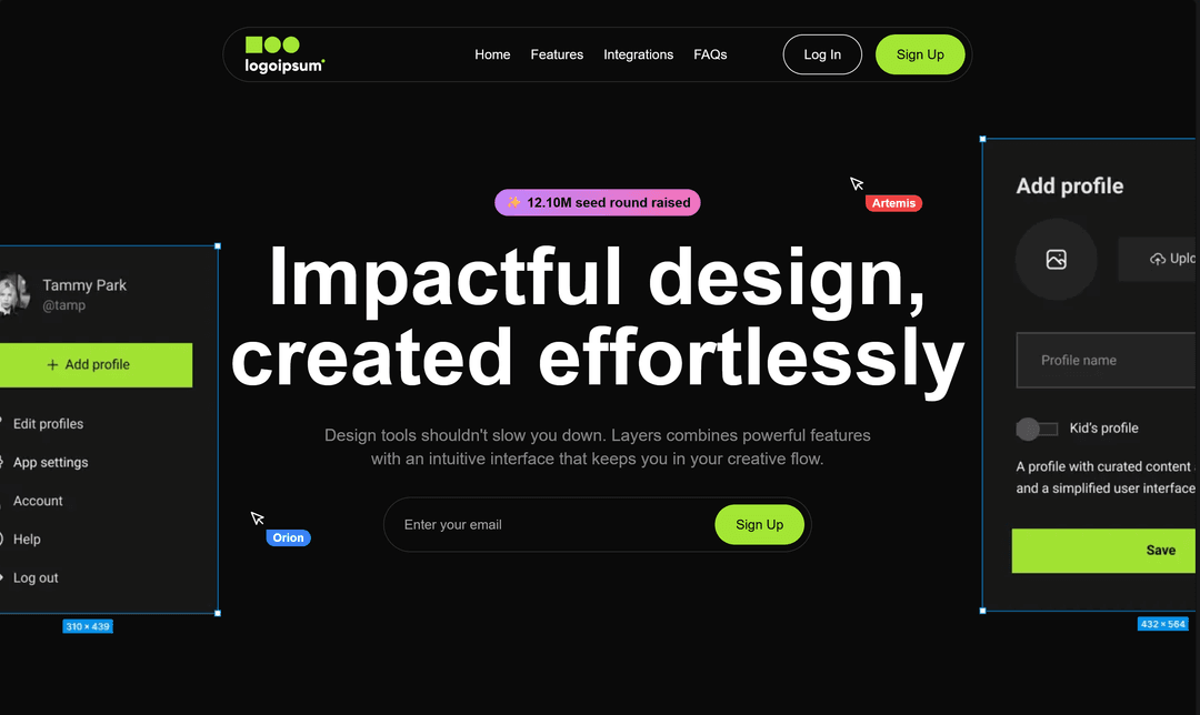 Animated Landing Page